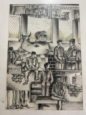 Pencil art painting
